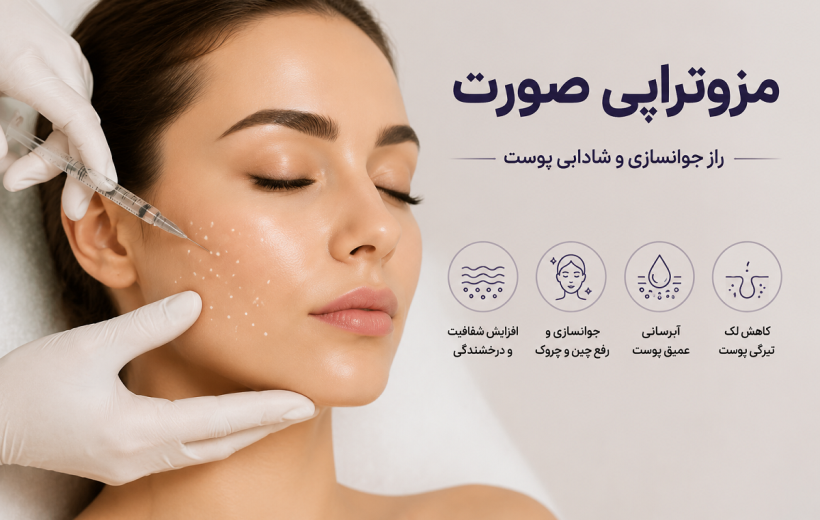 مزوتراپی صورت چیست؟ بررسی کاربردها، مزایا، عوارض و هزینه جوانسازی پوست با مزوتراپی