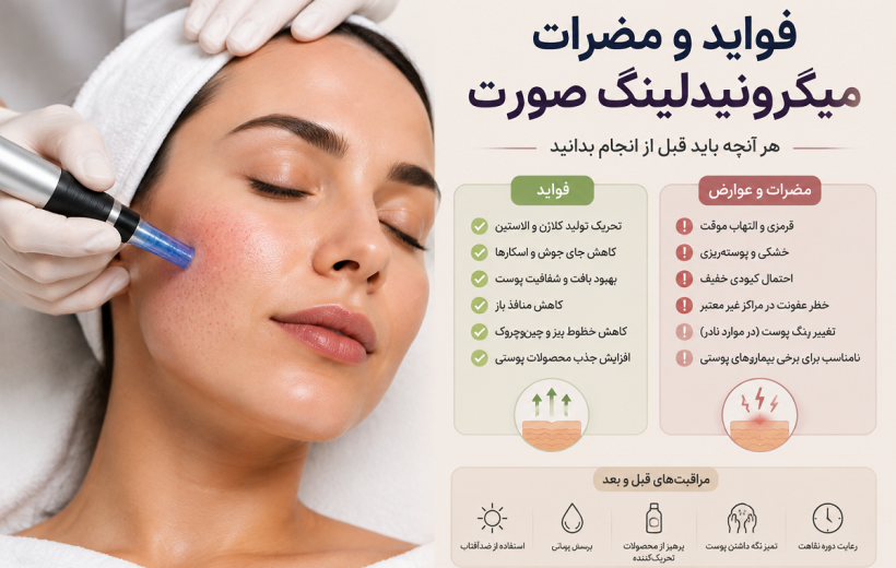 فواید و مضرات میکرونیدلینگ صورت؛ آیا این روش جوانسازی پوست ارزش انجام دارد؟