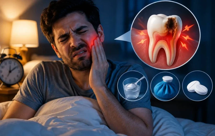 اگر نصف شب دندان درد گرفتیم چه کنیم؟ ۱۰ راهکار فوری برای کاهش درد تا صبح