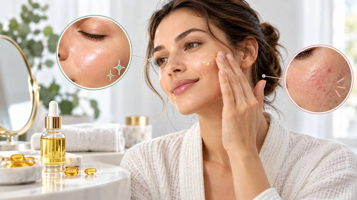 آیا مالیدن ویتامین E به صورت ضرر دارد؟ حقیقتی که درباره فواید و عوارض آن باید بدانید
