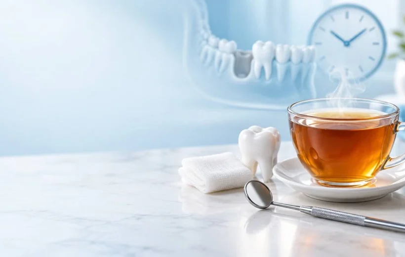 چند ساعت بعد از کشیدن دندان چای بخوریم؟ زمان مناسب، خطرات و نکات مهم