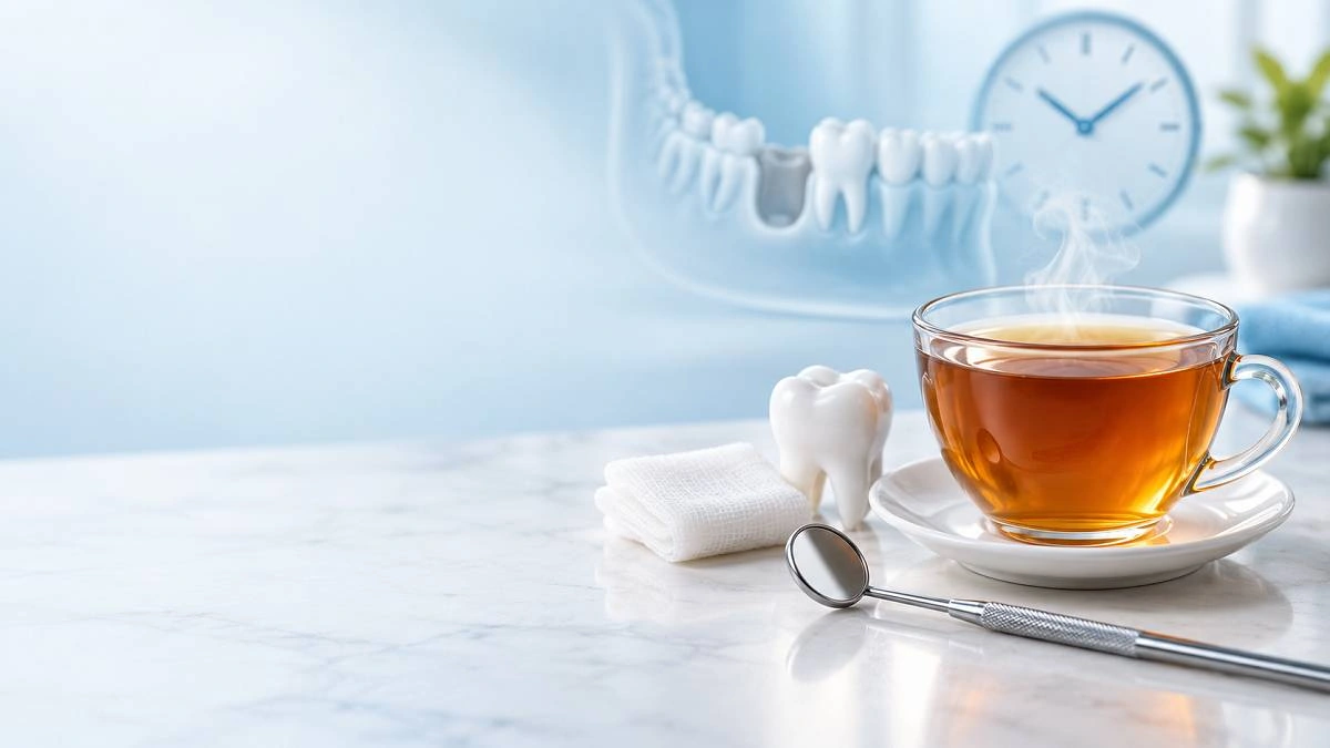 چند ساعت بعد از کشیدن دندان چای بخوریم؟ زمان مناسب، خطرات و نکات مهم