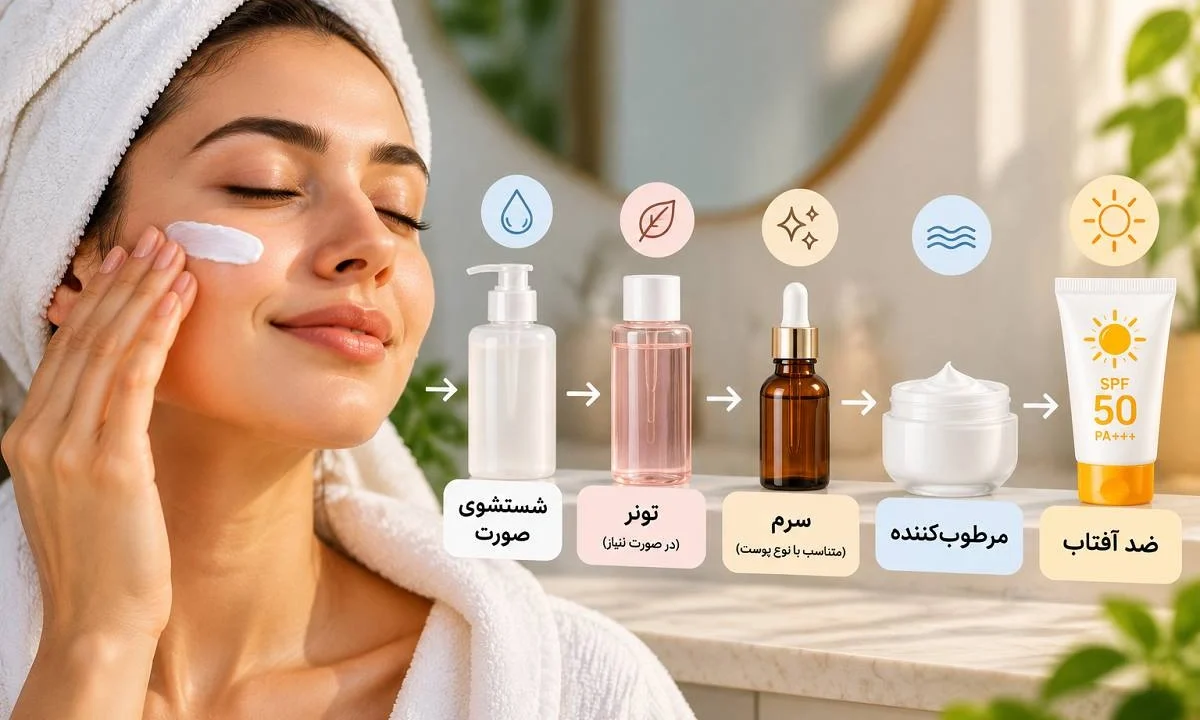 قبل از زدن ضد آفتاب چه چیزی روی پوست بزنیم؟ راهنمای کامل روتین صبحگاهی پوست
