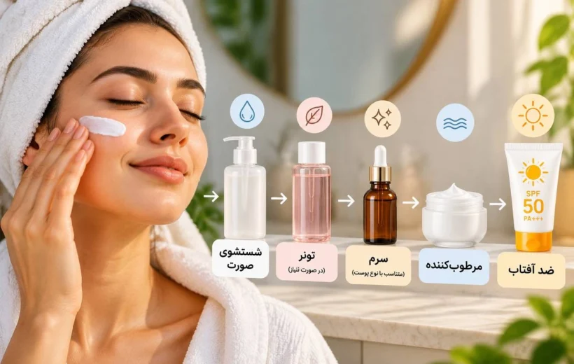 قبل از زدن ضد آفتاب چه چیزی روی پوست بزنیم؟ راهنمای کامل روتین صبحگاهی پوست